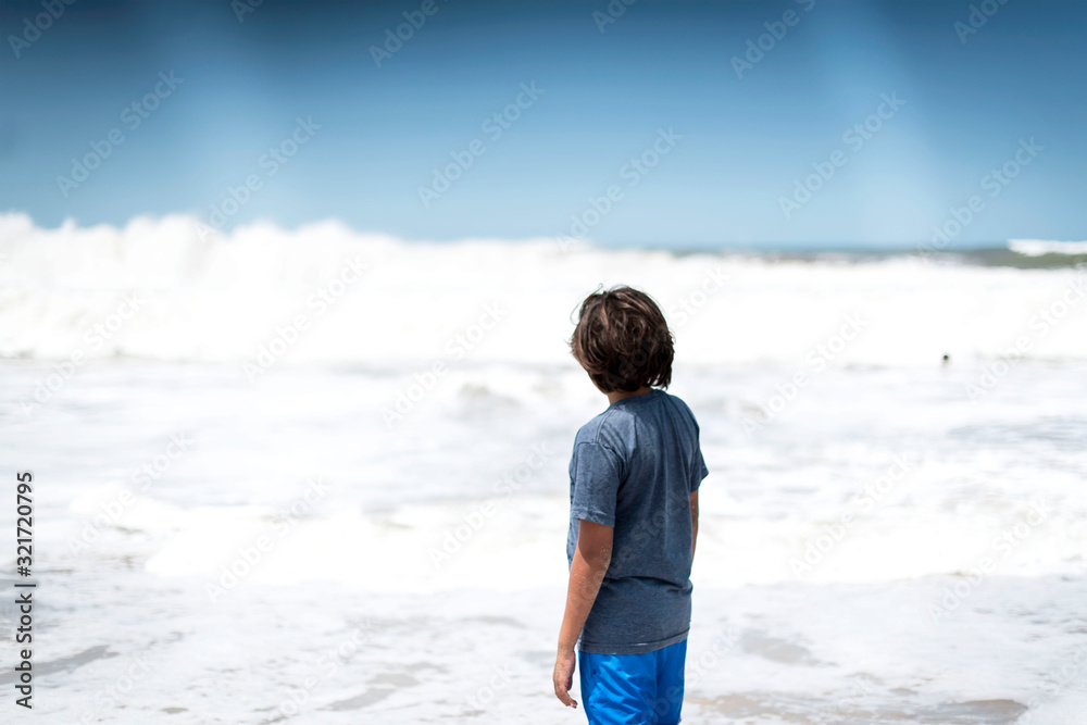 boy on the beach