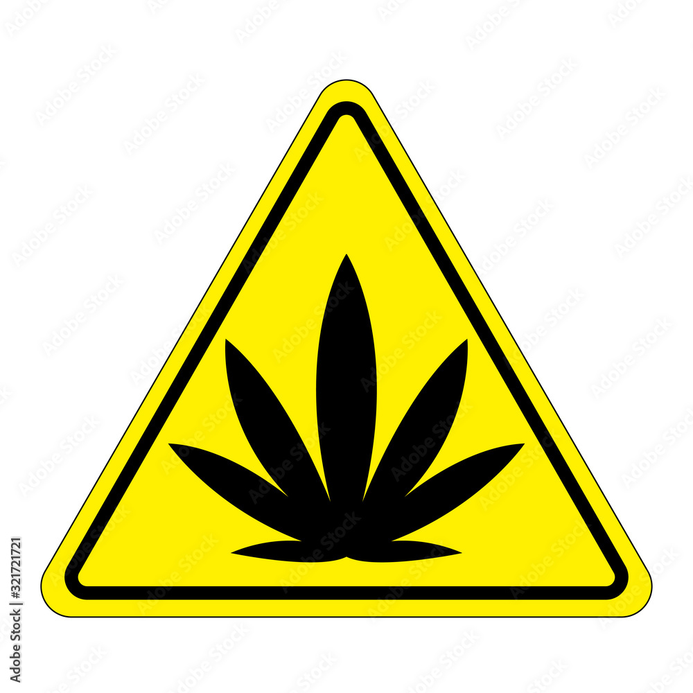 marijuana warning sign marijuana warning sign