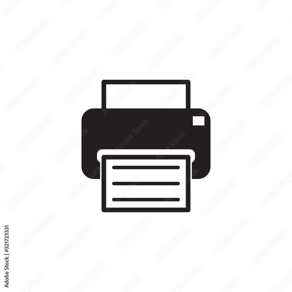 printer icon design vector logo template EPS 10 printer icon design vector logo template EPS 10