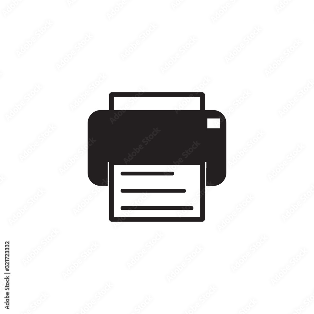 printer icon design vector logo template EPS 10 printer icon design vector logo template EPS 10