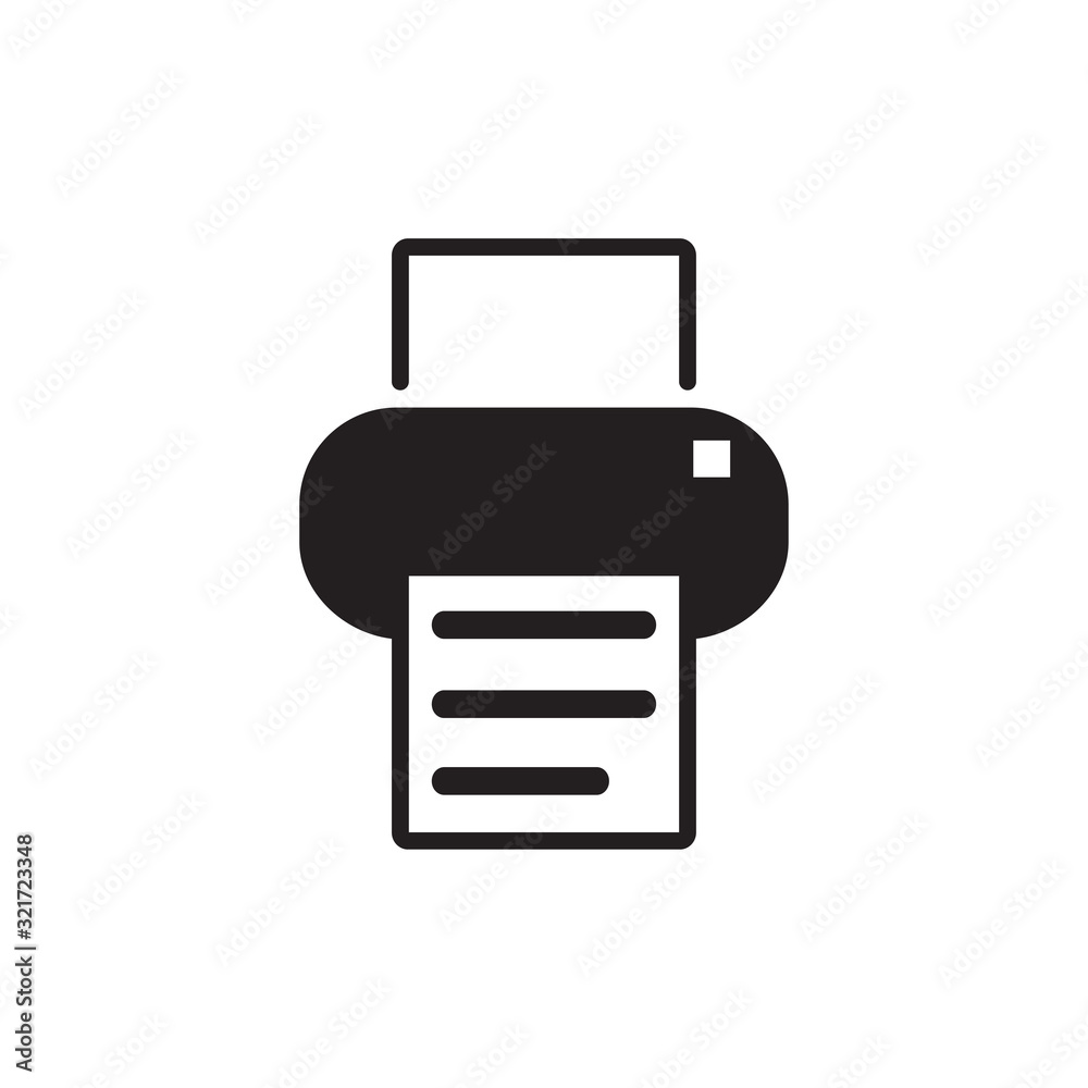 printer icon design vector logo template EPS 10