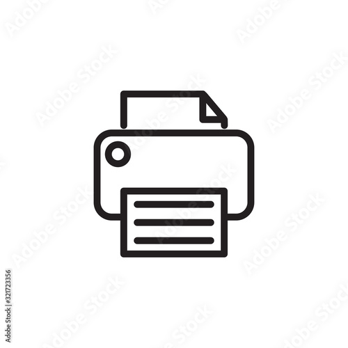 printer icon design vector logo template EPS 10