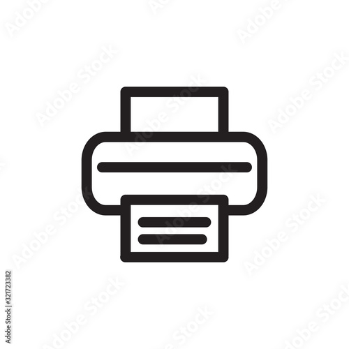 printer icon design vector logo template EPS 10
