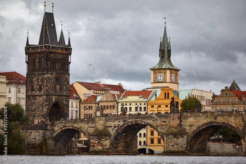 Charles Bridge in Prague, Czech Republic