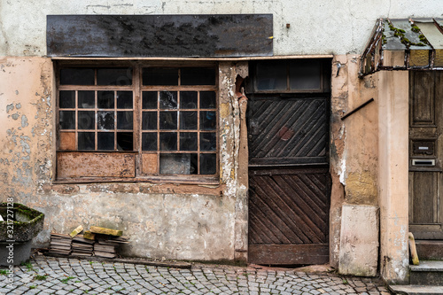 Schilderij op canvas Old house facade in Vianden, Luxembourg