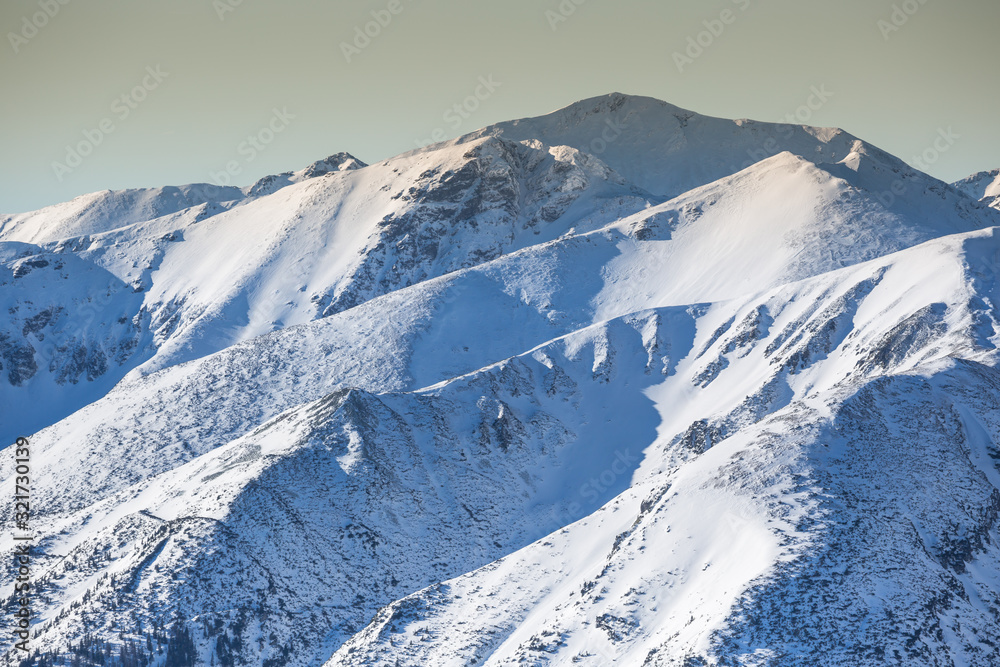 Winter mountain in Poland from Tatras - Kasprowy Wierch