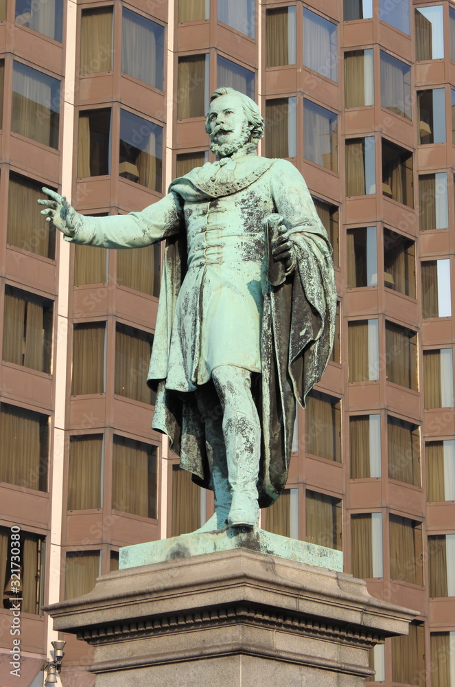 Statue of Jozsef Eotvos in Budapest, Hungary Statue of Jozsef Eotvos in Budapest, Hungary