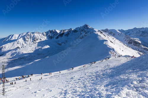 Winter mountain in Poland from Tatras - Kasprowy Wierch