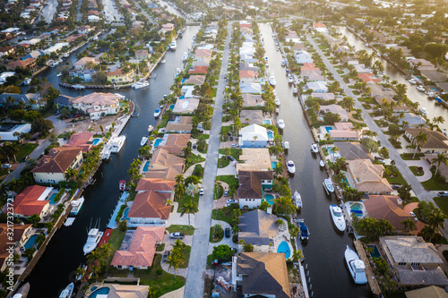 Aerial of Fort Lauderdale Florida 