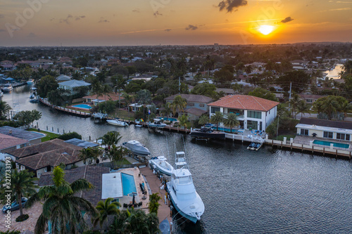 Aerial of Fort Lauderdale Florida 