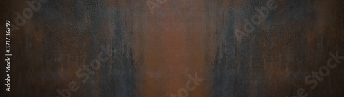 Black brown rusty stone slate tiles texture background banner panorama