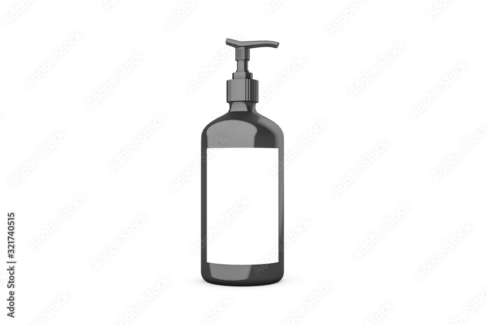 3D Rendering of Realistic Bottle of Soap Bottle on WHite 3D Rendering of Realistic Bottle of Soap Bottle on WHite