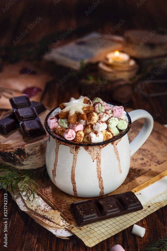 Delicious carrot cake on dark wooden background Delicious carrot cake on dark wooden background