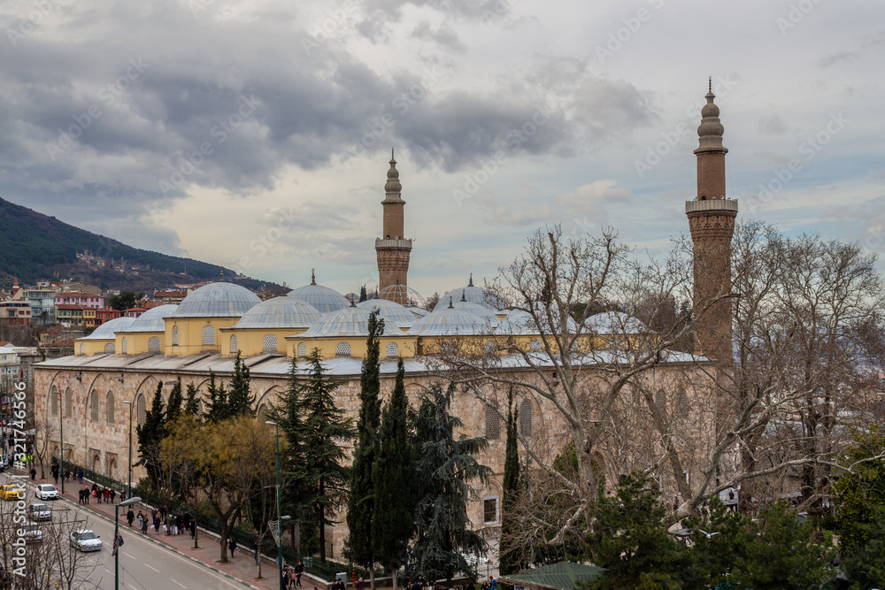 Ulu Mosque ( Ulu Cami ) Bursa, Turkey exterior view 