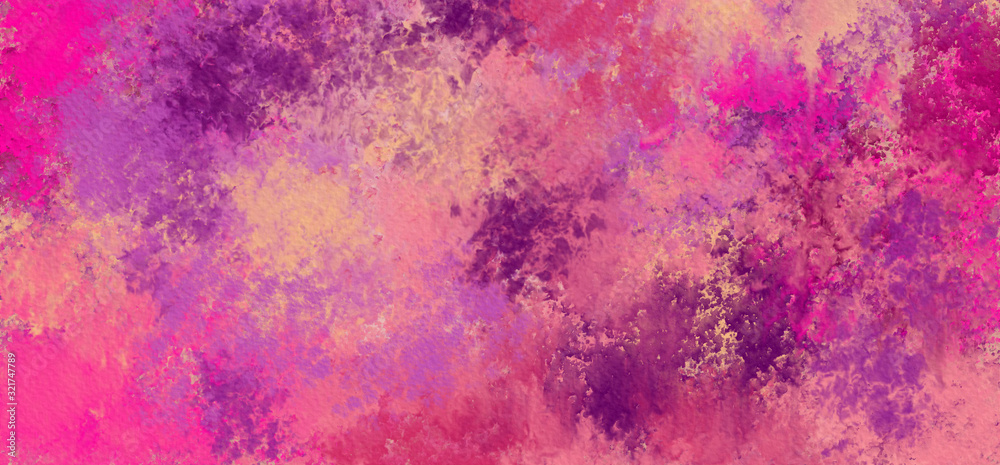 abstract pink and purple splatter watercolor texture for graphic design templates, backdrops, wallpaper, backgrounds, cards, banners and poster. 