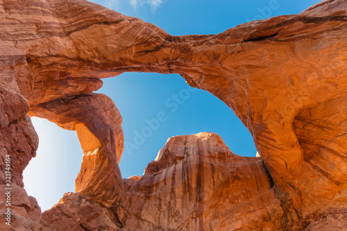Fototapeta Double Arch at Arches National Park in Moab Utah