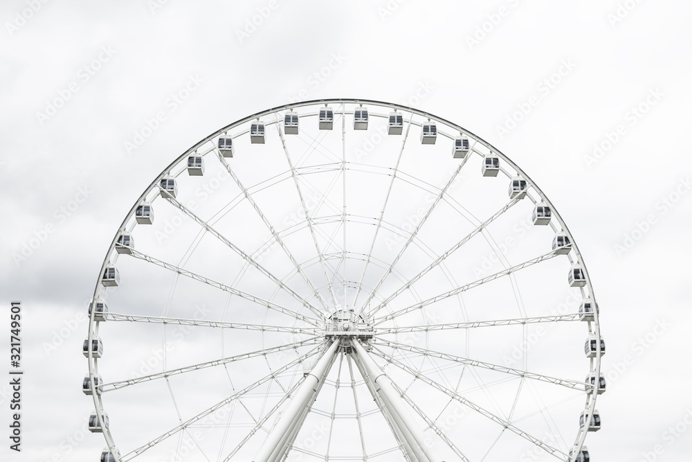 White observation wheel