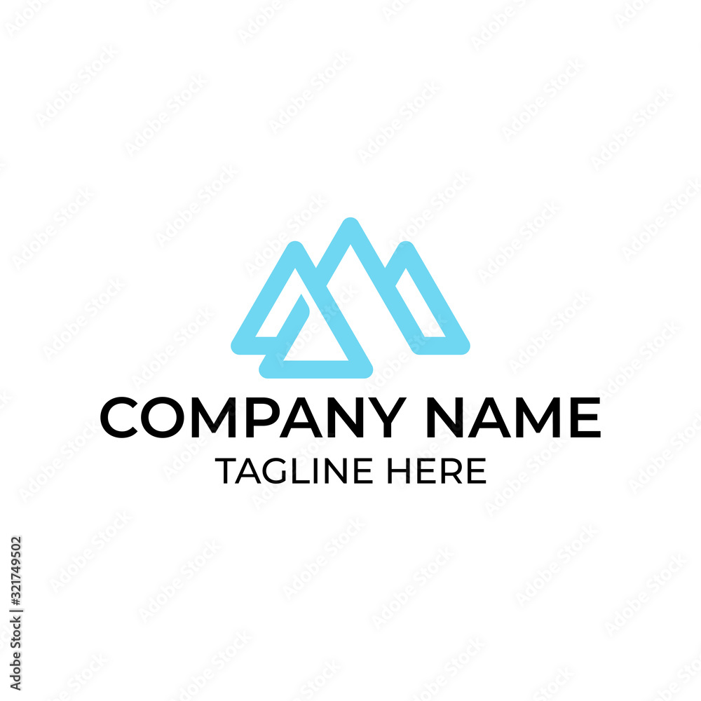 Modern and simple logo design for mountain Modern and simple logo design for mountain