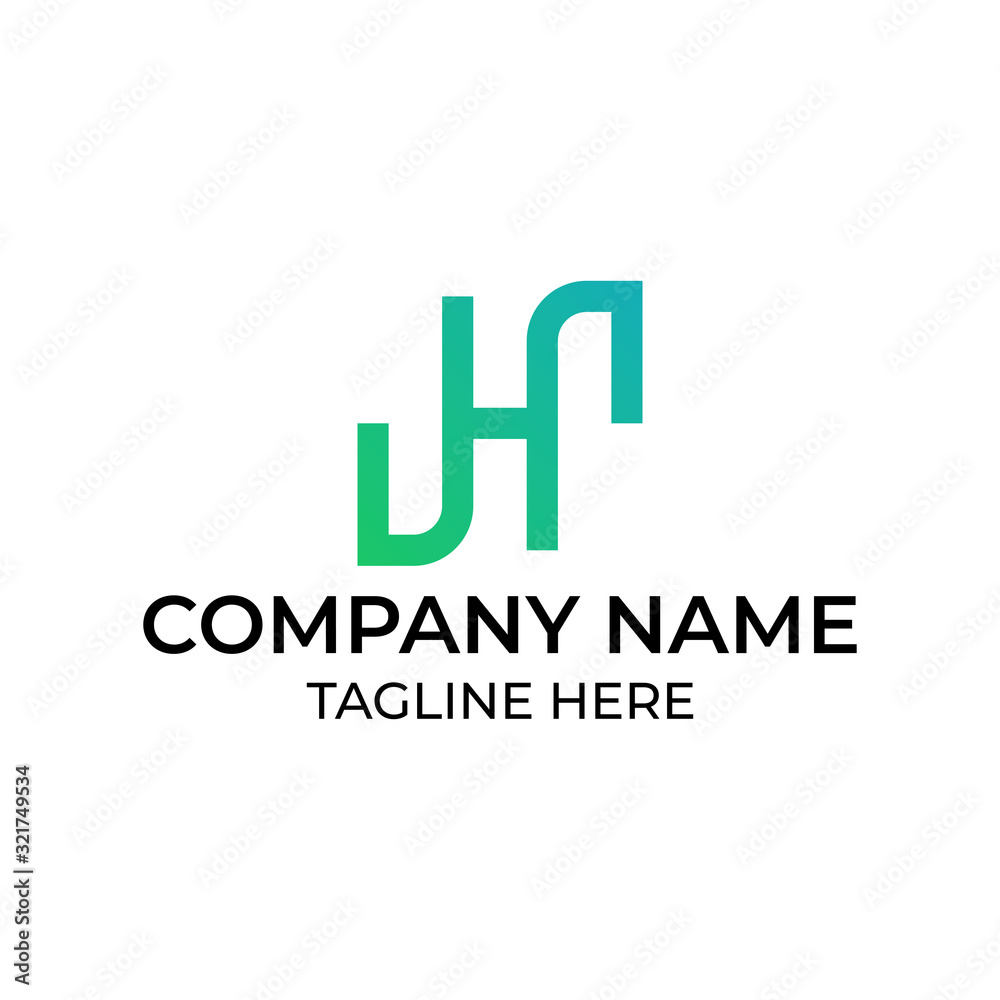 Modern and simple logo design for letter H Modern and simple logo design for letter H