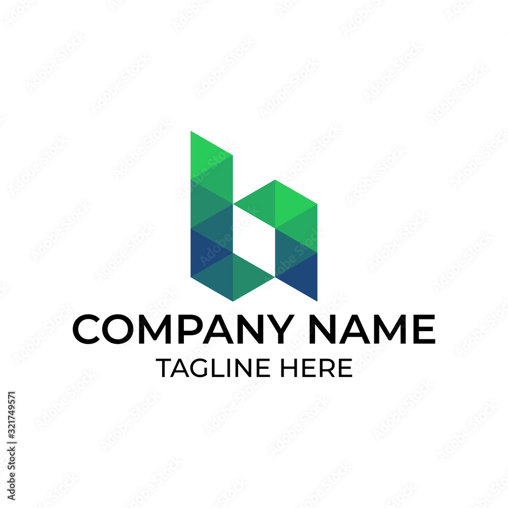 Modern and simple logo design for letter B Modern and simple logo design for letter B