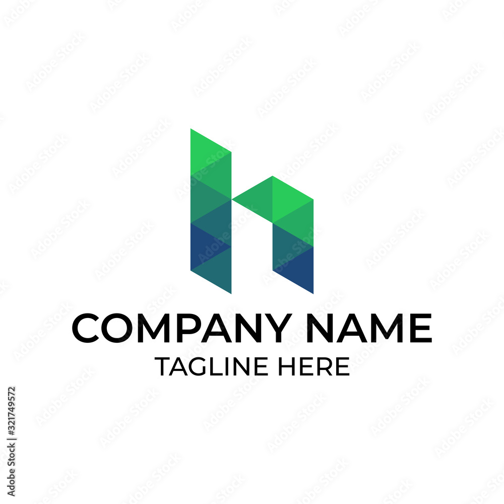 Modern and simple logo design for letter H Modern and simple logo design for letter H