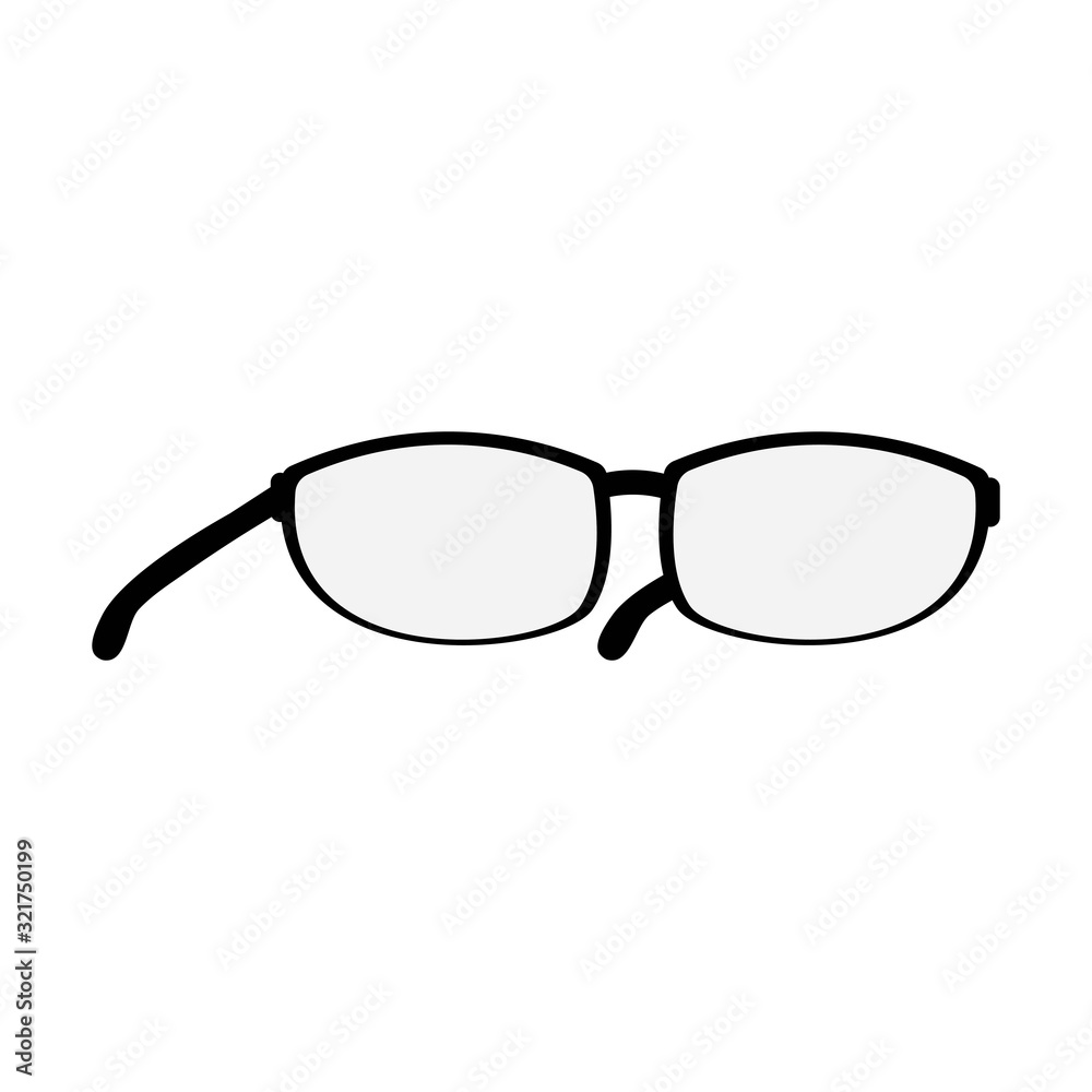 eye glasses logo vector