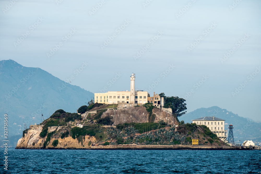 Alcatraz jail in San Francisco Harbor