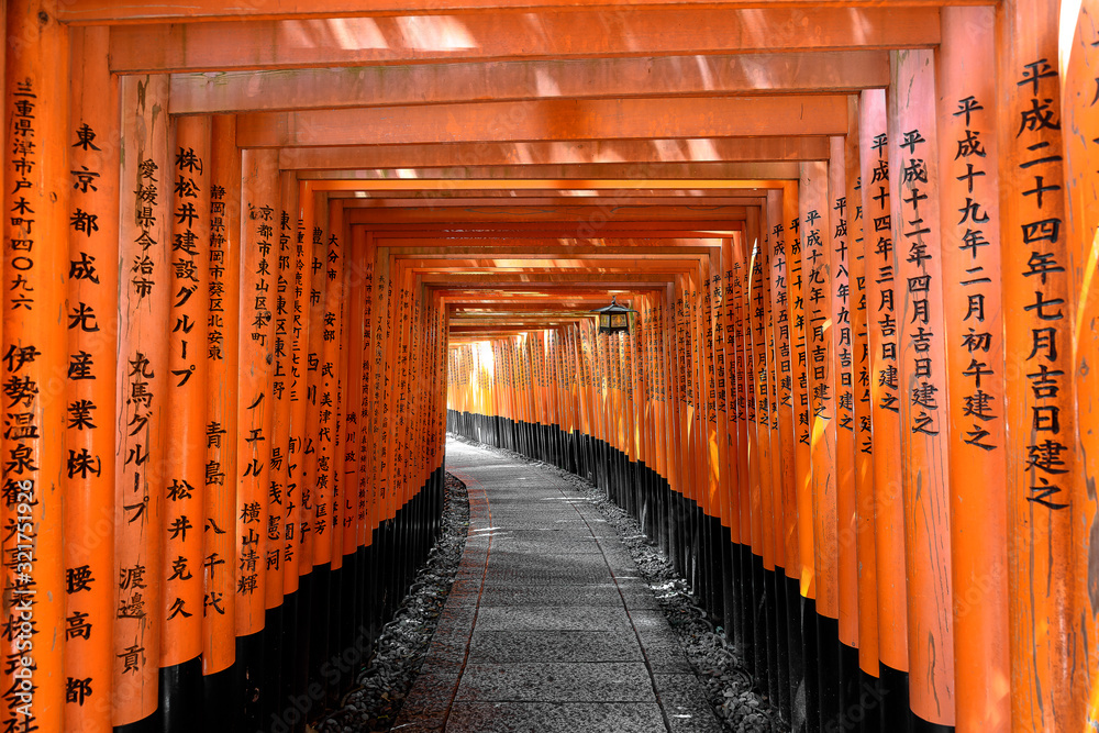 Fushimi inari taisha torii shinto gates path the night Fushimi inari taisha torii shinto gates path the night