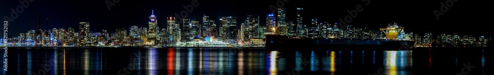 City panorama of Vancouver British Columbia