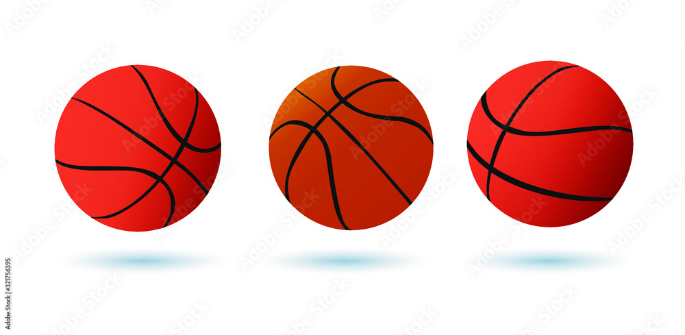 Basketball ball vector image on a white background