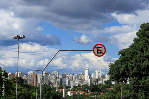 Skyline of  Sao Paulo city, Brazil photo