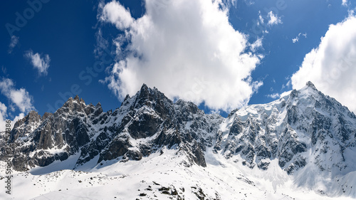 French alps mountains in winter © Godimus Michel