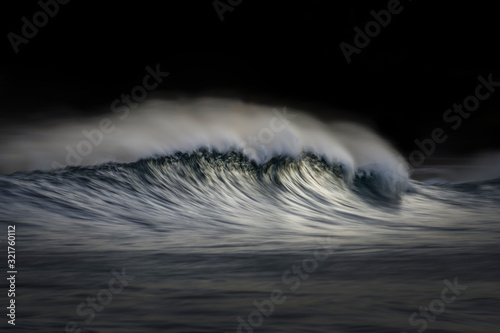 Fototapeta Naklejka Na Ścianę i Meble -  Motion blur photo of a large wave, Sydney Australia