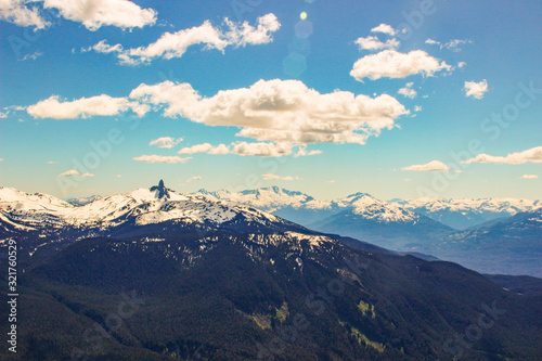 British Columbia mountains. Beautiful British Columbia mountains and river © mynewturtle