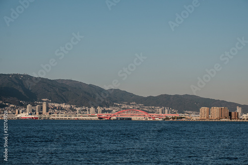 A seaside tourist city in Okayama, Japan