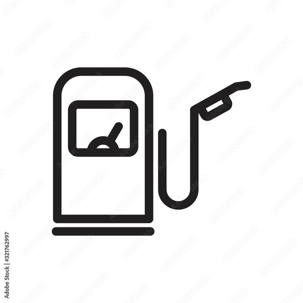 Gas Station Icon template black color editable. Gas Station Icon symbol Flat vector illustration for graphic and web design. Gas Station Icon template black color editable. Gas Station Icon symbol Flat vector illustration for graphic and web design.