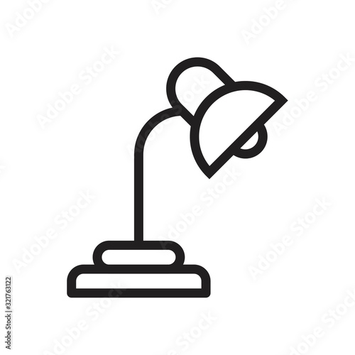 Lamp Icon template black color editable. Lamp Icon symbol Flat vector illustration for graphic and web design.