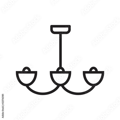 Lamp Icon template black color editable. Lamp Icon symbol Flat vector illustration for graphic and web design.