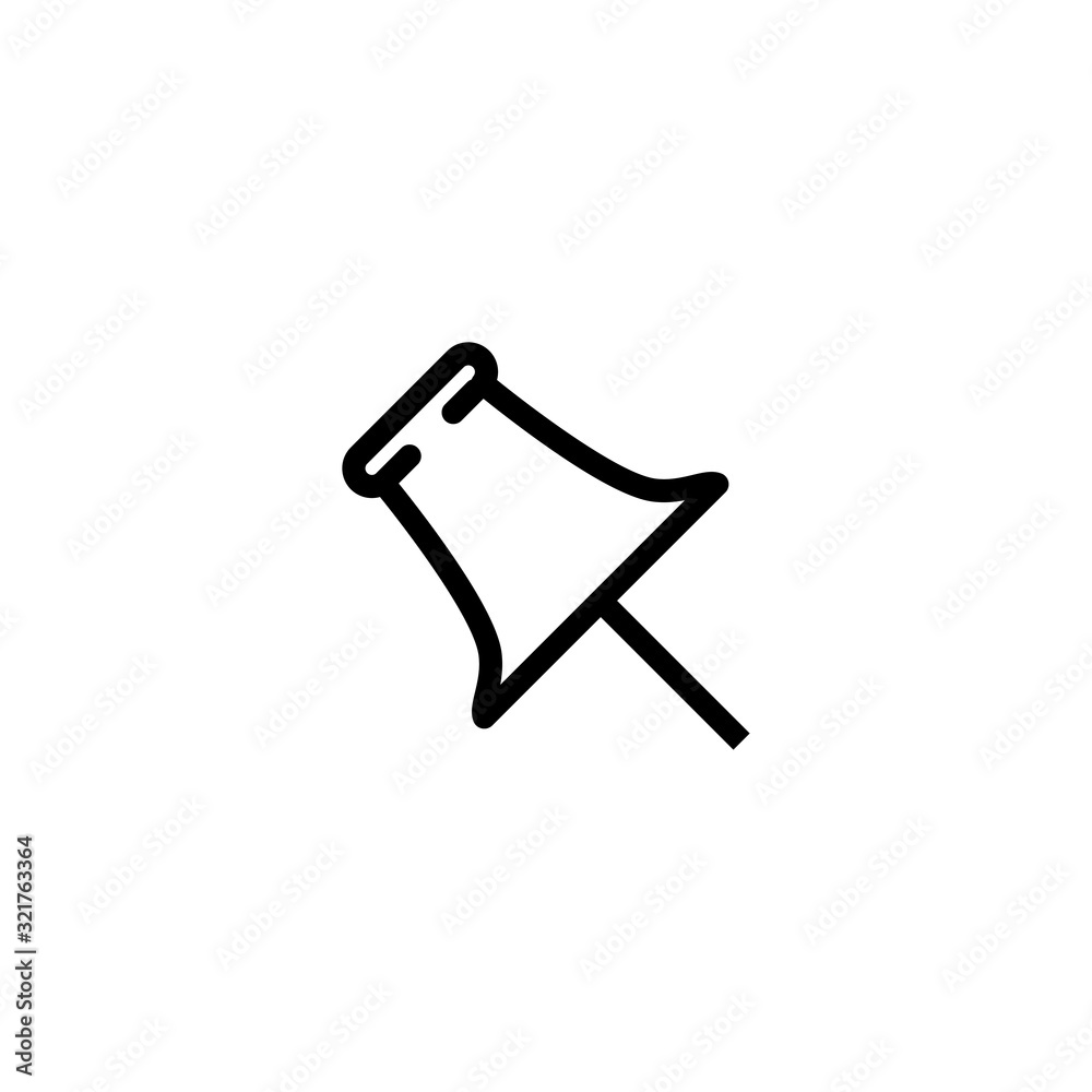 push pin icon vector design logo template EPS 10 push pin icon vector design logo template EPS 10