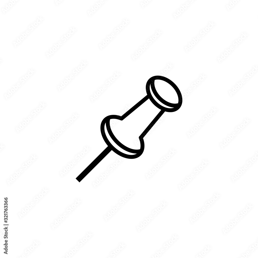 push pin icon vector design logo template EPS 10 push pin icon vector design logo template EPS 10