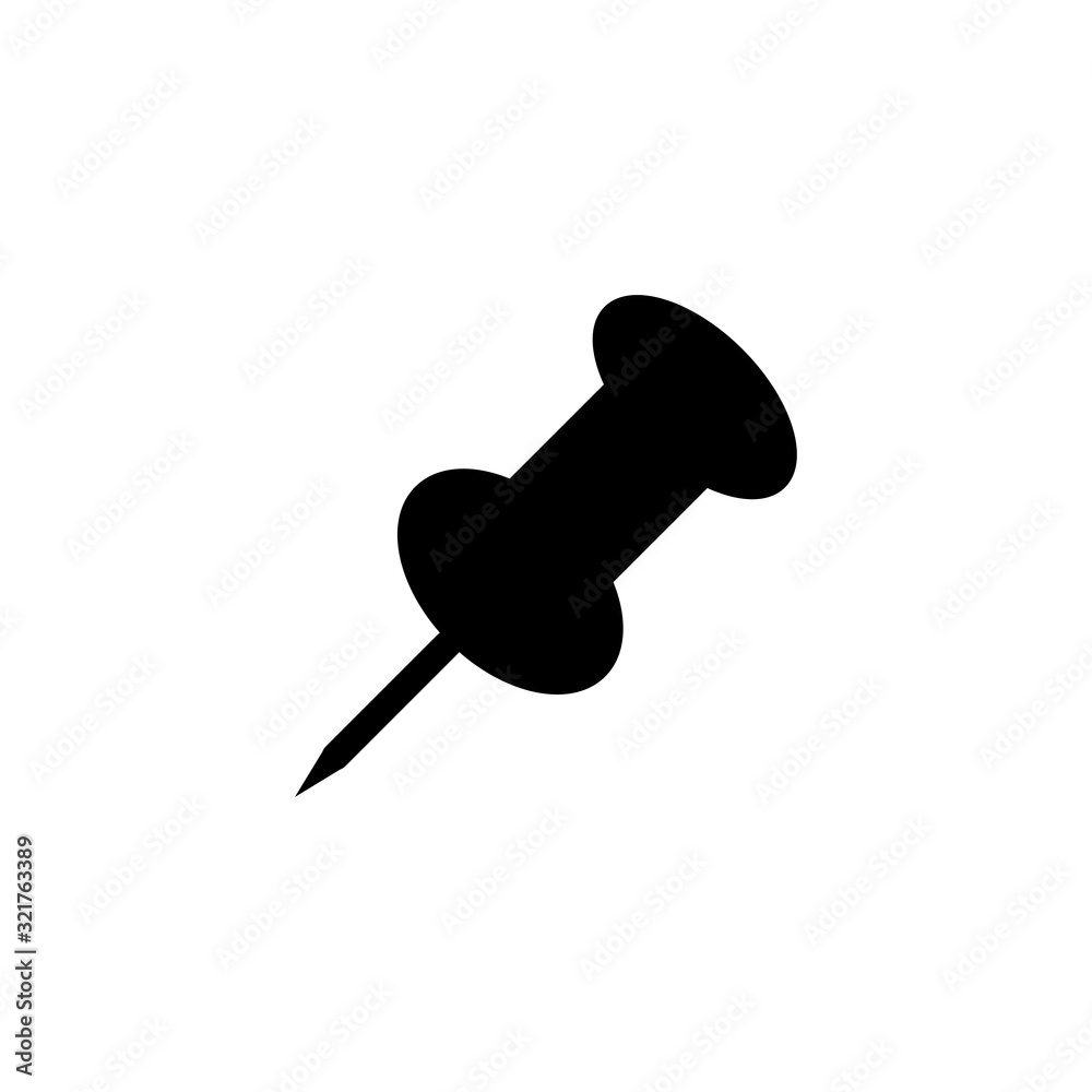 push pin icon vector design logo template EPS 10 push pin icon vector design logo template EPS 10
