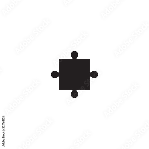 puzzle icon design vector logo template EPS 10