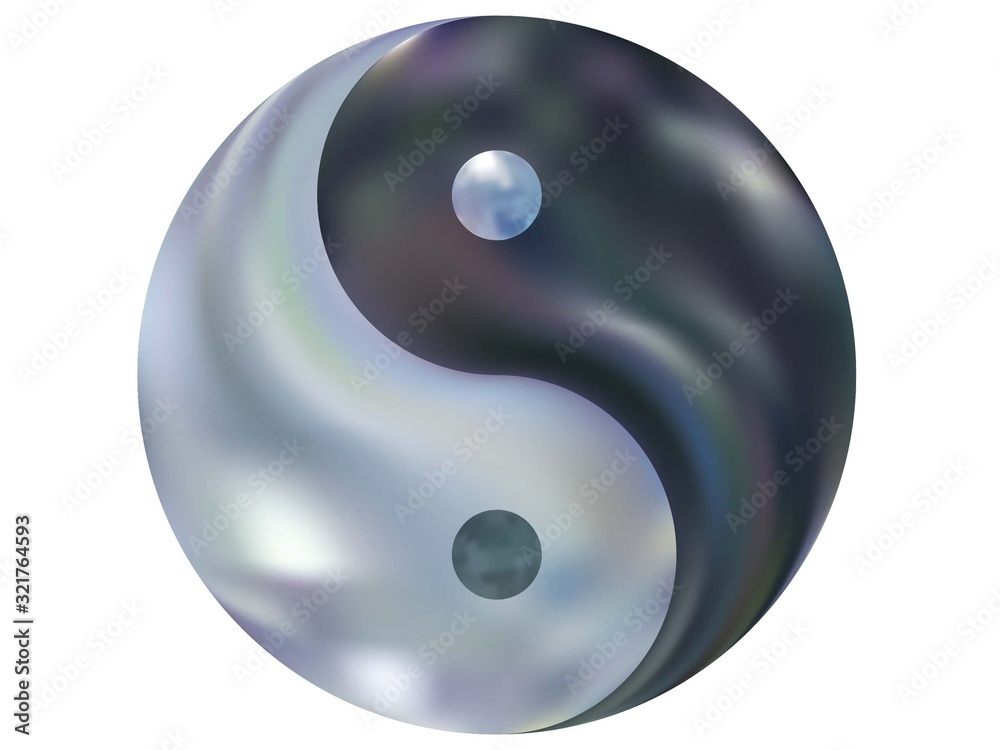 Smooth background in the form of yin yang. Smooth background in the form of yin yang.