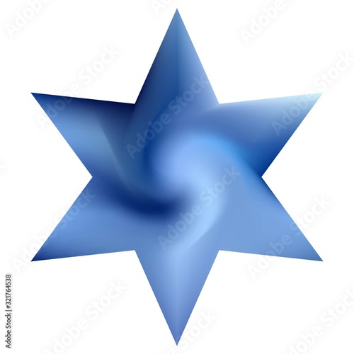 Abstract background in the form of hexagram.