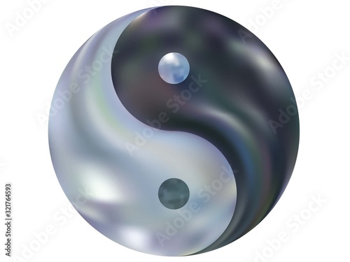 Smooth background in the form of yin yang.