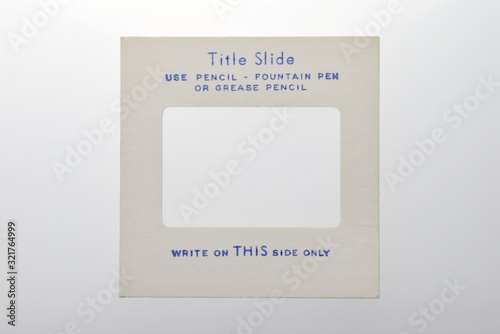 color transparency slide frame marked 