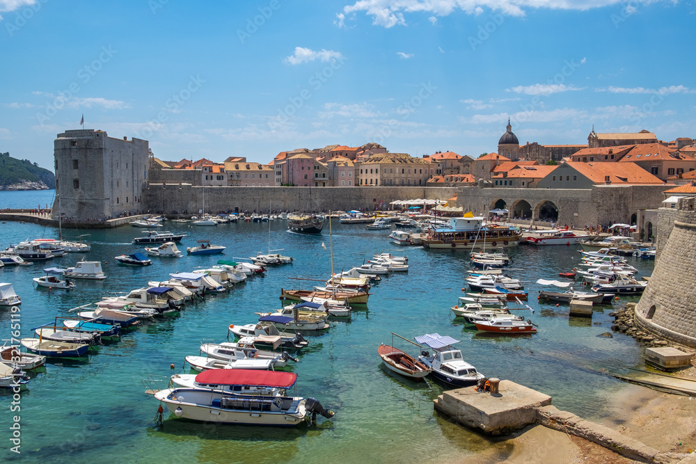 city port in Dubrovnik. Croatia.