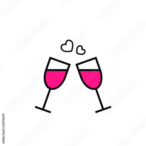 two glasses of wine