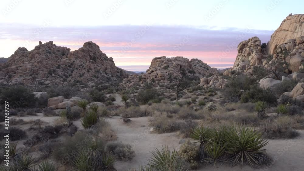 Joshua Tree Hidden Valley Sunset Time Lapse Joshua Tree Hidden Valley Sunset Time Lapse
