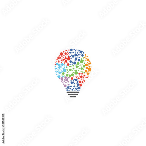 logo design vector light bulb